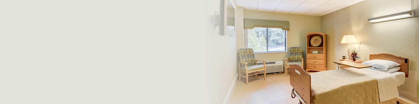 A patient's room at South Hills
